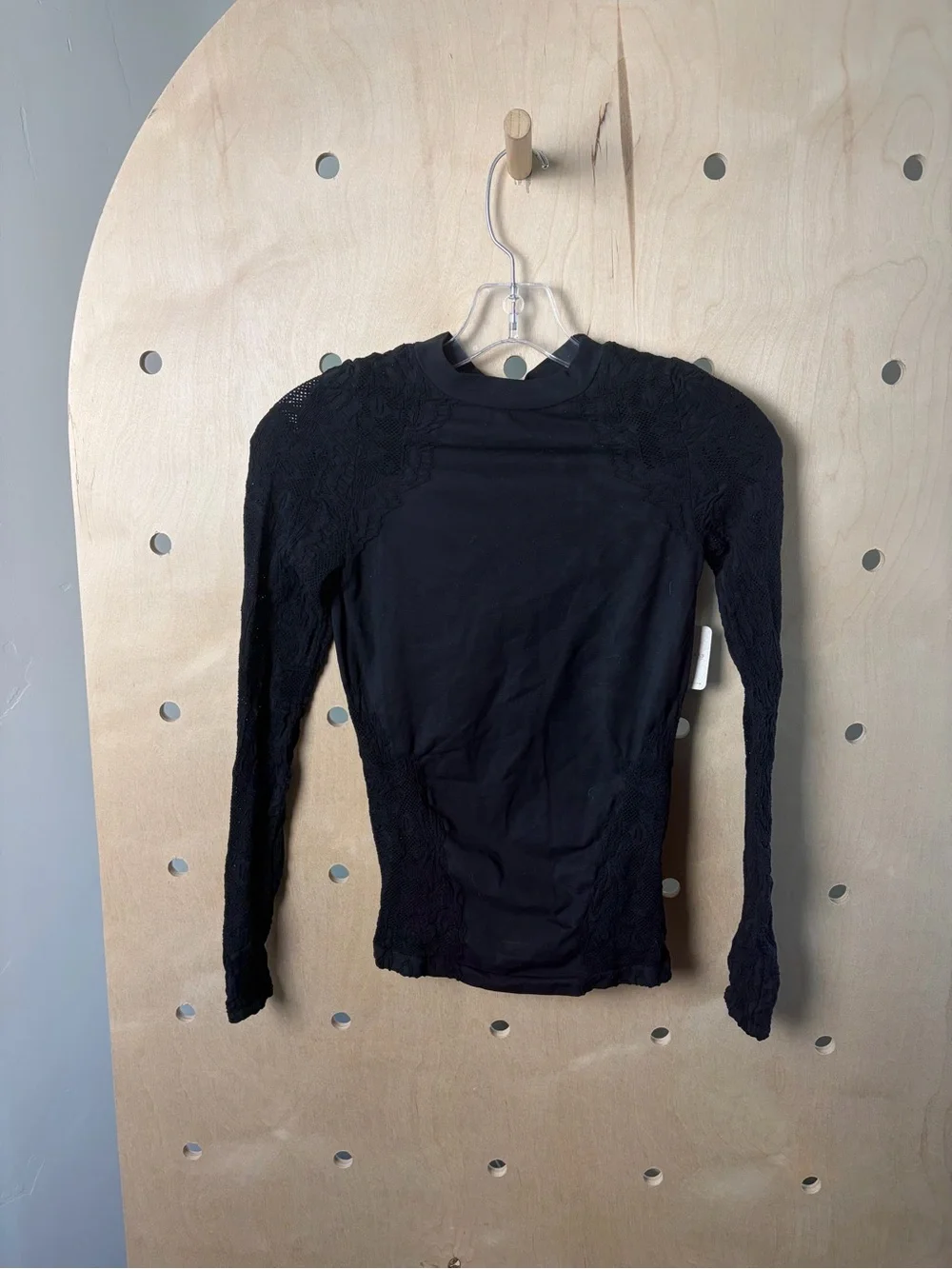 NWT Free People No Turning Back Black Turtleneck Long Sleeve Top M/L